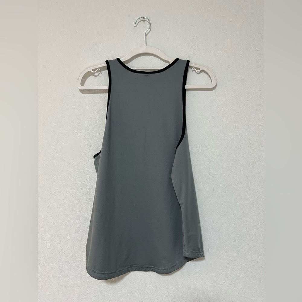 Adidas Women's Gray Racerback Tank Top - Picture 5 of 7